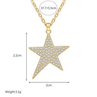 Exclusive For Cross-border Creative Style Five-pointed Star Zircon-laid Necklace European And American Jewelry 925 Silver Electroplated Clavicle Chain main image 6