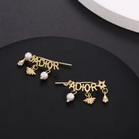 Sterling Silver Needle Bee Zircon Simple Tassel Ear Studs Ear Clip Female Dijia Temperamental Fairy Internet Influencer Earrings Spot main image 5