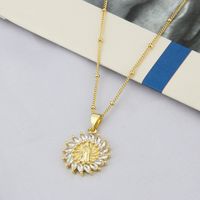 European And American Ins Simple Necklace Female Fashion Trendy Style Diamond Virgin Pendant Ornaments Golden Chain Necklace Wholesale main image 3