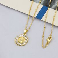 European And American Ins Simple Necklace Female Fashion Trendy Style Diamond Virgin Pendant Ornaments Golden Chain Necklace Wholesale main image 4