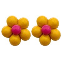 Fashion Personality Small Acrylic Small Flower Earrings Simple Atmosphere Color Earrings main image 6