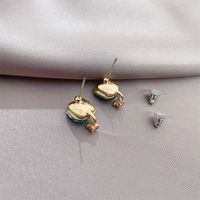Korean Version Of Simple And Cute Small Blue Earrings Fashion Small Fresh Earrings Light Luxury Earrings main image 5