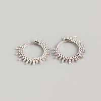 1 Pair Fashion Geometric Plating Sterling Silver Earrings sku image 1