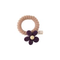 Contrasting Color Velvet Flower Hair Rope Candy Color Phone Ring Head Rope Sweet Temperament Hair Ring Japanese And Korean Hair Accessories Mori Autumn And Winter main image 6