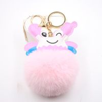Cute Big Crab Plush Ball Pendant Bag Accessories Car Keychain Plush Pendant Wholesale main image 4