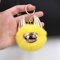 New Shiny Cute Piggy Plush Ball Bag Accessories Pendant Keychain Plush Ball Pendant main image 6