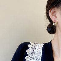 Net Red Fashion Personality Design Key Earrings Female Ins Tide Geometric Port Style Earrings Cold Wind Wild Ear Jewelry main image 5