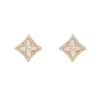European And American Fashion French Shell Earrings Female Diamond Personality Ins Design Earrings Geometric Compact Earrings main image 5