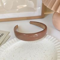 Ins Simple All-match Patent Leather Headband Japan And South Korea Wide-brimmed Headband Starting Outside The Card Pressing Hair New Hair Accessories sku image 3