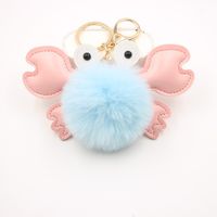 Original Cross-border Crab Hair Ball Bag Small Pendant Key Chain School Bag Accessories Wallet Small Pendant sku image 1