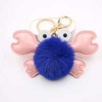 Original Cross-border Crab Hair Ball Bag Small Pendant Key Chain School Bag Accessories Wallet Small Pendant sku image 6