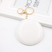 10-color Double-sided Small Mirror Bag Pendant Folding Makeup Small Makeup Mirror Ladies Boutique Gift Keychain sku image 1