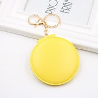 10-color Double-sided Small Mirror Bag Pendant Folding Makeup Small Makeup Mirror Ladies Boutique Gift Keychain sku image 4