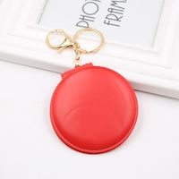 10-color Double-sided Small Mirror Bag Pendant Folding Makeup Small Makeup Mirror Ladies Boutique Gift Keychain sku image 6