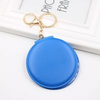 10-color Double-sided Small Mirror Bag Pendant Folding Makeup Small Makeup Mirror Ladies Boutique Gift Keychain sku image 9