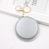 10-color Double-sided Small Mirror Bag Pendant Folding Makeup Small Makeup Mirror Ladies Boutique Gift Keychain sku image 11