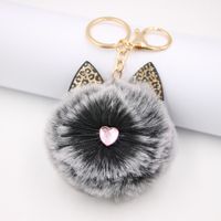 Leopard Cat Beard Plush Cat Paw Bag Pendant Keychain Diy Plush Custom Wholesale Ornaments sku image 5