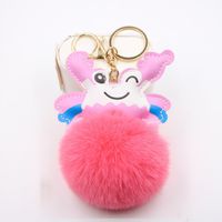 Cute Big Crab Plush Ball Pendant Bag Accessories Car Keychain Plush Pendant Wholesale sku image 1