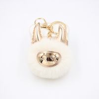 New Shiny Cute Piggy Plush Ball Bag Accessories Pendant Keychain Plush Ball Pendant sku image 1