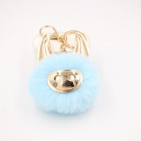 New Shiny Cute Piggy Plush Ball Bag Accessories Pendant Keychain Plush Ball Pendant sku image 4