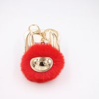 New Shiny Cute Piggy Plush Ball Bag Accessories Pendant Keychain Plush Ball Pendant sku image 7