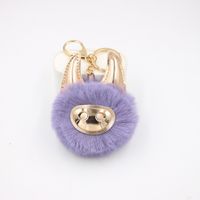 New Shiny Cute Piggy Plush Ball Bag Accessories Pendant Keychain Plush Ball Pendant sku image 8