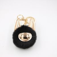 New Shiny Cute Piggy Plush Ball Bag Accessories Pendant Keychain Plush Ball Pendant sku image 9