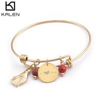 European And American Foreign Trade New Loveyou Crescent Love Bracelet Female  From  One Piece Dropshipping sku image 2