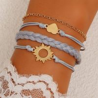 Cuerda Trenzada Corazón Sexual Pulsera De Varias Piezas Nueva Joyería Femenina main image 1