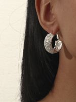 Fashion Style Exaggerated Rhinestone Star Earrings sku image 3