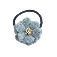 Fashion New Korean Woolen Handmade Cloth Flower Hair Tie Hair Tie Sweet Korean Rubber Band Hair Tie main image 3