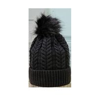 Pink Hat Korean Version Of Pure Color Wild Twist Woolen Hat Warm Fashion Hair Ball Trend Knitted Hat New main image 3