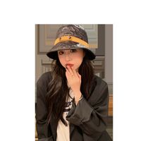 Korean Fashion Warm And Cold Hat Wide-brimmed Face Concealed Buckle Color Matching Fisherman Hat Trend All-match Sunbath Hat main image 3