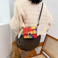 Korean Version Of Macaron Color Chain Bag Hit Color Shoulder Messenger Bag main image 4