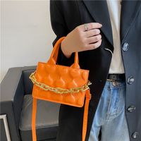 Autumn Fashion Trend Korean One-shoulder Messenger Embossing Square Bag main image 4