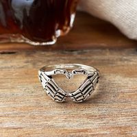 Creative Retro Fashion Personality Ring Punk Style Hell Ghost Finger Ring main image 3