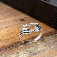 Creative Retro Fashion Personality Ring Punk Style Hell Ghost Finger Ring main image 5