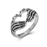 Creative Retro Fashion Personality Ring Punk Style Hell Ghost Finger Ring main image 6