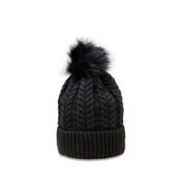Pink Hat Korean Version Of Pure Color Wild Twist Woolen Hat Warm Fashion Hair Ball Trend Knitted Hat New sku image 1