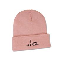 Woolen Hat Autumn And Winter New Wild Fashion Warmth Japanese Cute Two Dinosaur Knitted Hat Korean Trend sku image 3