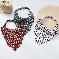 New Internet Celebrity Hair Band Small Fresh Floral Pattern Hair Band Silk Scarf Fabric Female Triangular Binder Hair Accessories Wholesale main image 2