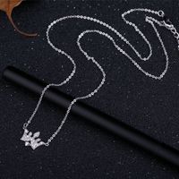 Korean Fashion Trend Full Diamond Zircon Micro-inlaid Crown Necklace main image 4