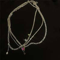 Hip Hop Cool Hipster Cross Metal Chain Colorful Decoration Body Chains Fashion Cool Earth Graceful Online Influencer Ornament main image 6