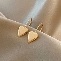 Personality Simple Love Earrings Trendy Temperament Ear Hook Cold Wind Small Ear Jewelry main image 1