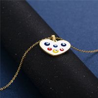 Necklace Evil Eyes Necklace Earrings Set Turkish Style Heart-shaped Jewelry Accessories main image 5