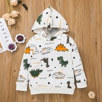 Children's Sweater Suit Autumn Fashion Long-sleeved Boy Dinosaur Print Pullover Pants Two-piece main image 3