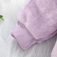 Herbst Und Winter Baby Reißverschlusshemd Weste Shorts Dreiteilige Kinderkleidung Einfarbig Baby Wolle Pullover Set main image 5