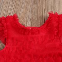 Girls Summer Dress 0-1 Year Old Birthday Net Yarn Baby Infant First Year Old Dress Fluffy Dress main image 3