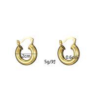 Geometric U-shaped Earclip Earrings Wholesale European And American Personalized Simple Ins New Tube Hollow Metal Earrings Female Temperament sku image 2