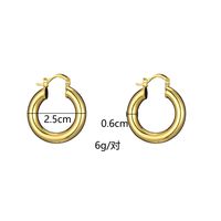Geometric U-shaped Earclip Earrings Wholesale European And American Personalized Simple Ins New Tube Hollow Metal Earrings Female Temperament sku image 3